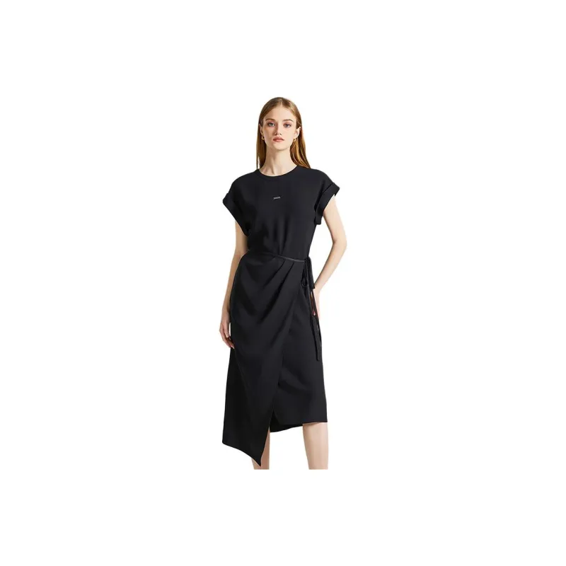 NINE WEST Short Sleeved Dresses Women's Black-0