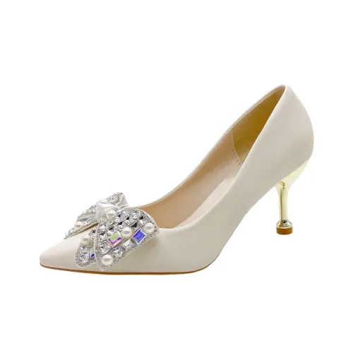 Zomila Slim Heel High Heels Women's Beige