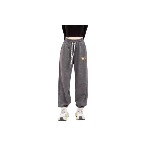 MUGUOGUOMU Casual Pants Women's Stone Gray