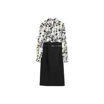 Hang Yi Court Long Sleeved Dress Women's Multicolor