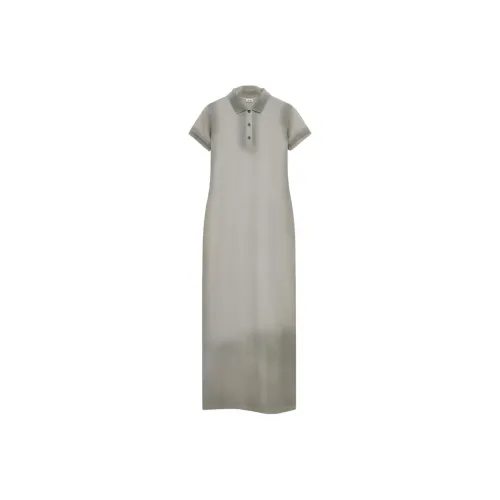 LOEWE SS24 Short Sleeved Dress Women's Gray