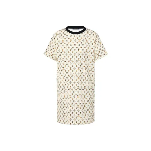LOUIS VUITTON Python Monogram T-Shirt Dress