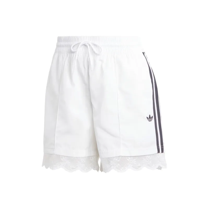 Adidas Originals 3 Stripes Casual Shorts Women's White-0