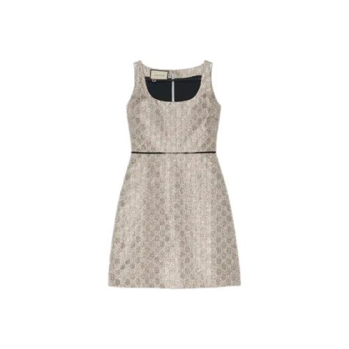 GUCCI Sleeveless Dress Women's Silver