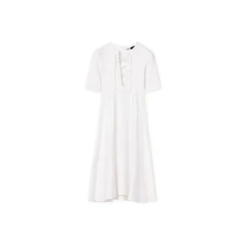 LOEWE Short Sleeved Dresses Women's White