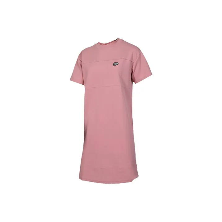 PUMA Short Sleeved Dress Women's Pink-0