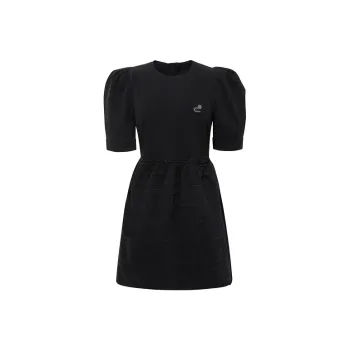 D'zzit A Line Skirt Dress Black