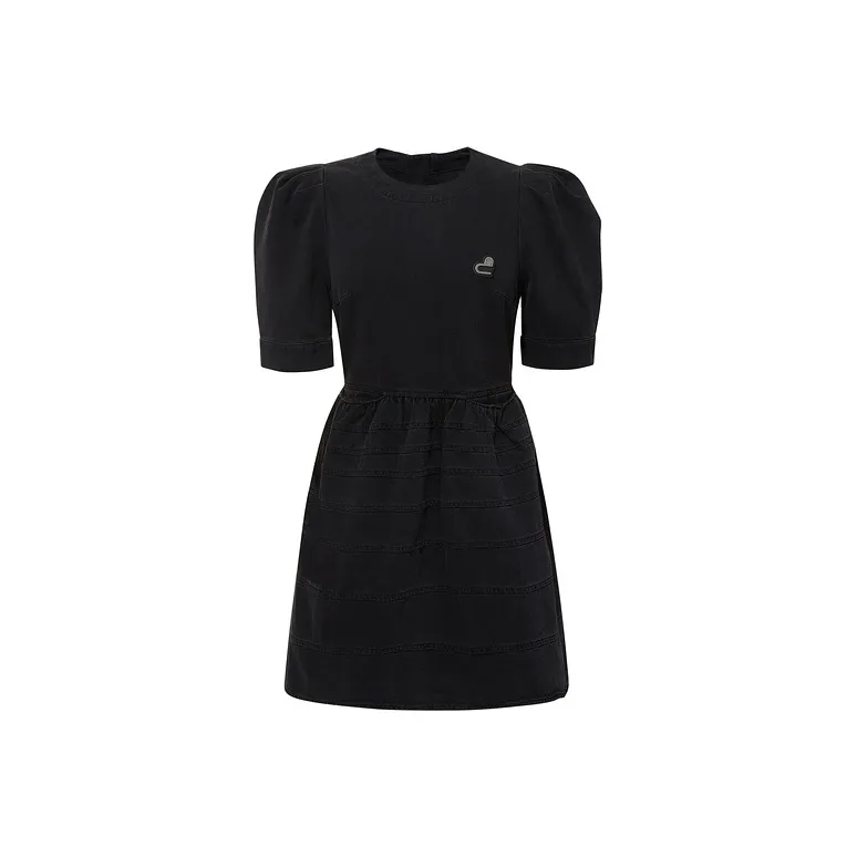 D'zzit A-Line Skirt Dress Black-0