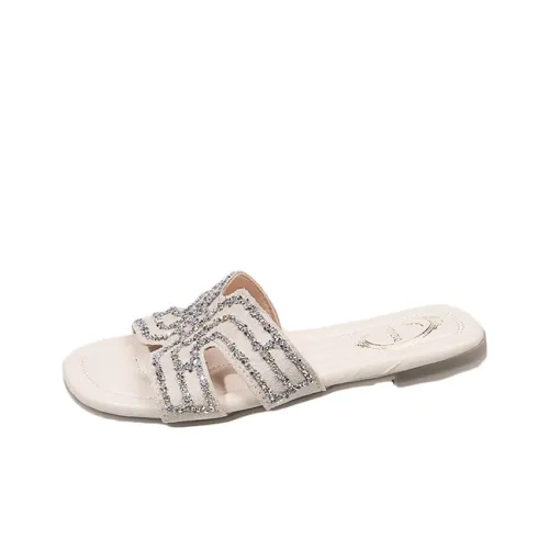 AJPAP Rubber Sole Slide Slippers Women's
