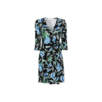 DVF Diane Von Furstenberg Julian Silk Wrap Dress