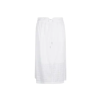 Fabiana Filippi Denim Long Skirts Women's White