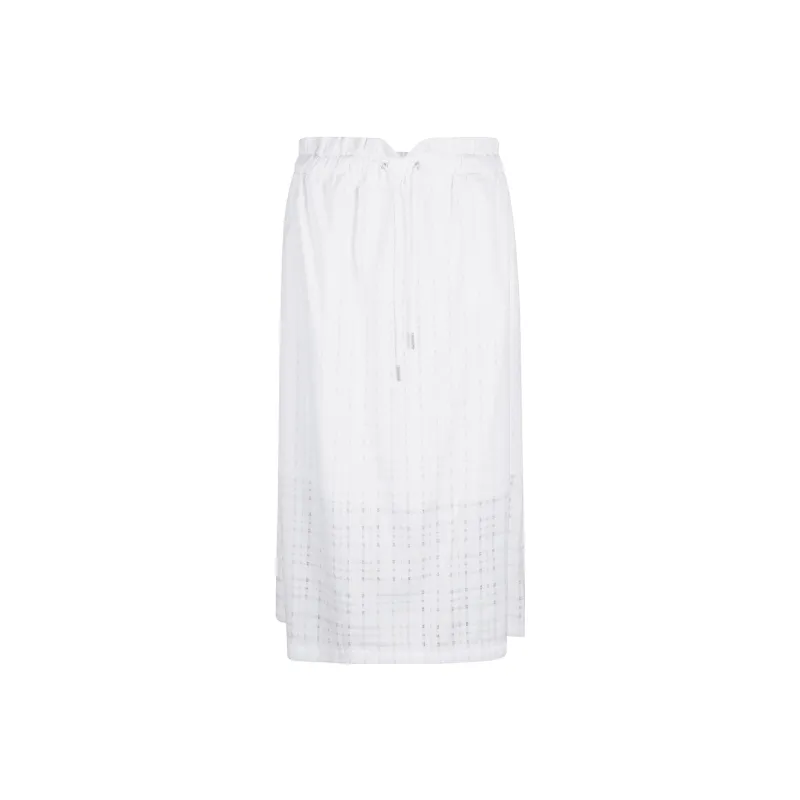 Fabiana Filippi Denim Long Skirts Women's White-0