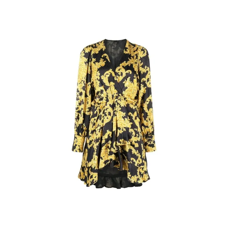 PINKO Long Sleeved Dress Women's Black-0