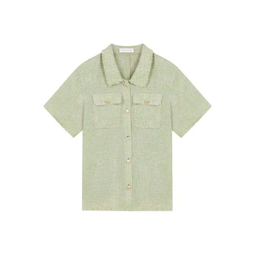VEGA CHANG SS24 Shirt Matching Set Women's Oxygen Green