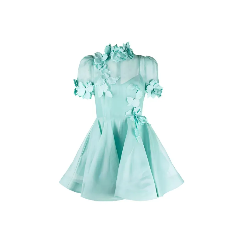 Zimmermann Short-Sleeved Dresses Women's Blue-0
