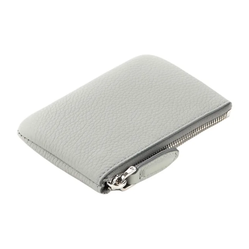 FERRAGAMO Cow Leather Wallet Men's Blue Gray-3