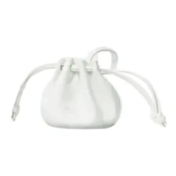 CELINE Lambskin Bag Accessory Women's White