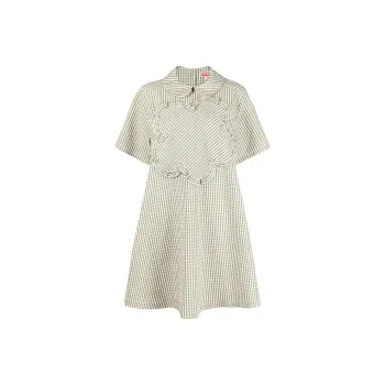 KENZO Short Sleeved Dress Women's Khaki