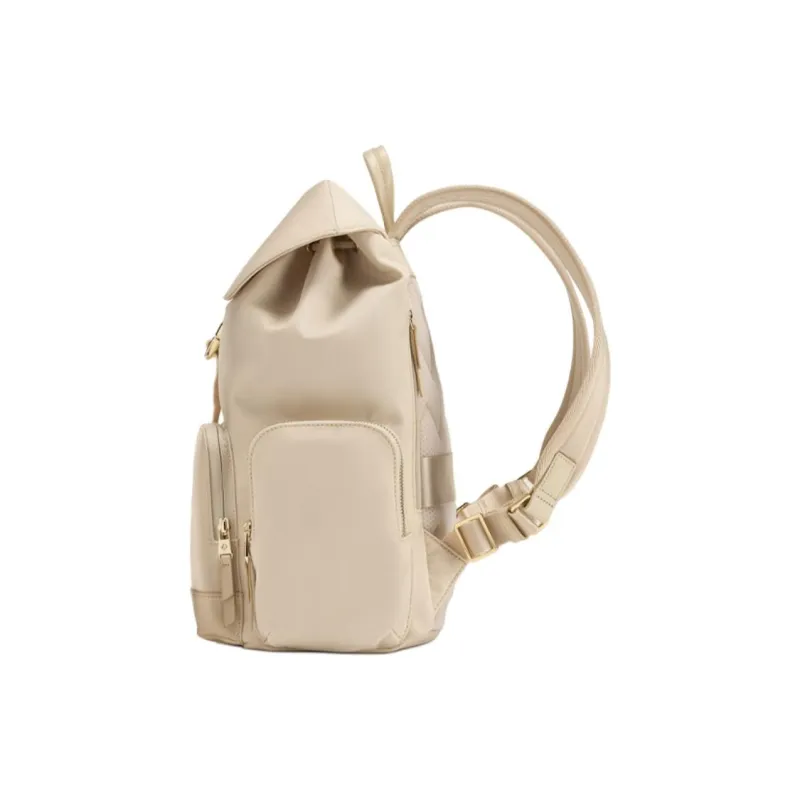 SAMSONITE Fabric Backpack Medium Size Women's Ecru-1