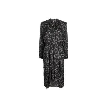 ISABEL MARANT Long-Sleeved Dresses Women's Black