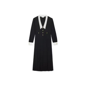 CELINE Long Sleeved Dresses Women's Black