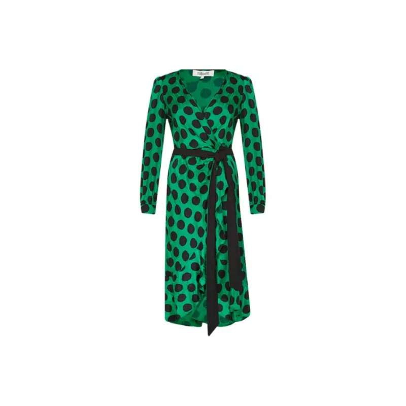 DVF Diane Von Furstenberg Long-Sleeved Dresses Women's Green-0