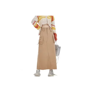 MJB Denim Long Skirts Women's Khaki