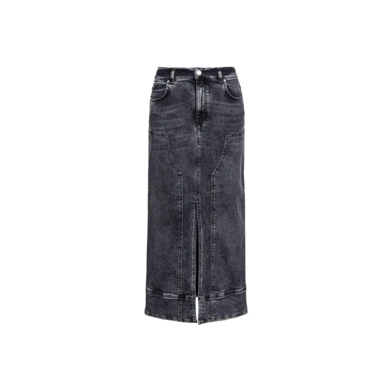 PINKO Denim Maxi Skirt-0