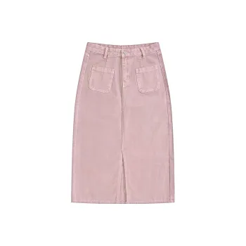 FOREVER 21 Denim Long Skirts Women's Pink