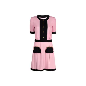 MOSCHINO Short-Sleeved Dresses Women's Pink