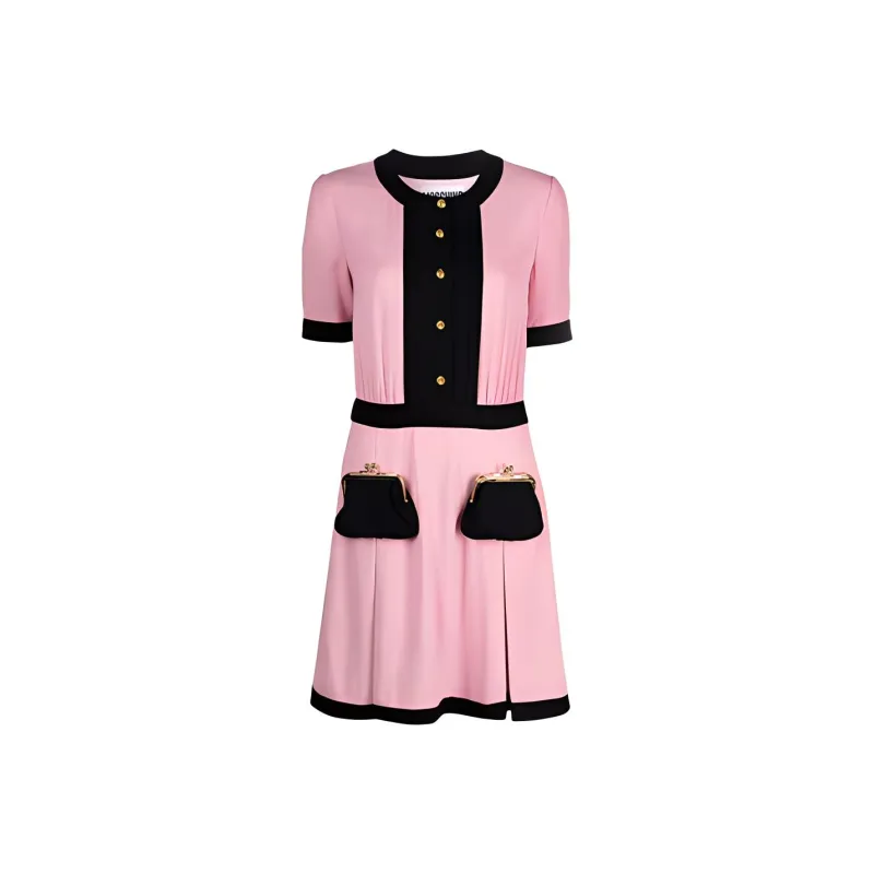MOSCHINO Short-Sleeved Dresses Women's Pink-0