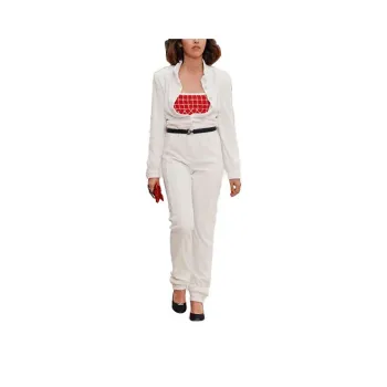 CHANEL Jumpsuits Women's White