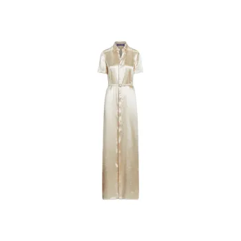 Ralph Lauren Collection Short sleeved Satin Shirt Dress