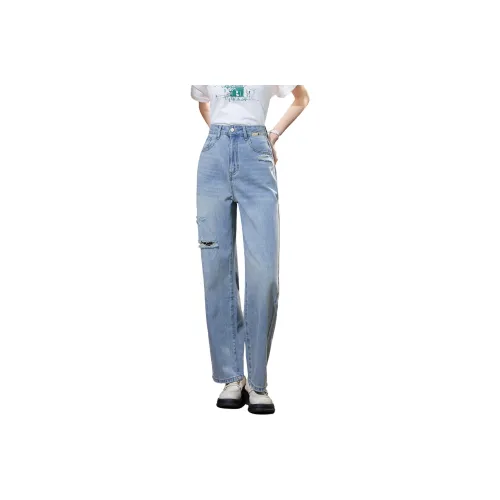 SMEN Jeans Women's Denim Blue
