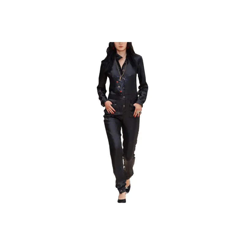 CHANEL Jumpsuits Women's Black-0