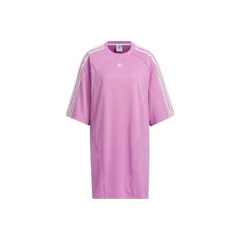 Adidas Originals TEE DRESSOversized Tee Short-Sleeved Dresses Women's Pink