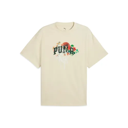 PUMA T Shirts Men Snow White