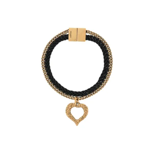 SAINT LAURENT Fabric Bracelets Women's Gold