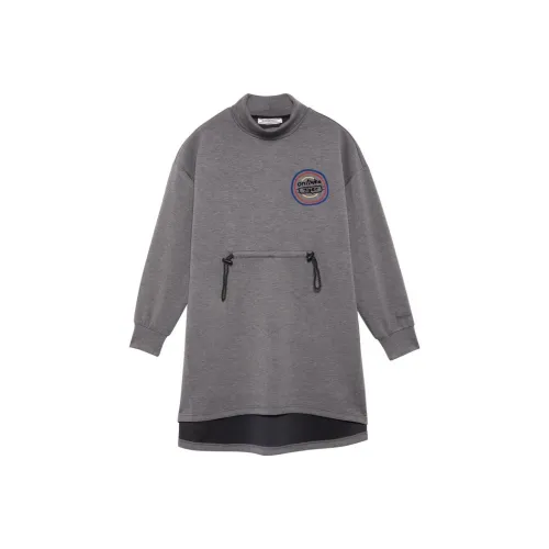 Onitsuka Tiger Long-Sleeved Dresses Women's Gray