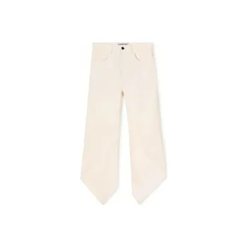LOEWE SS22 Denim Trousers Women's Ecru