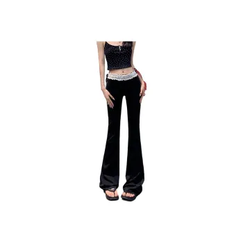 Kazakhstan Casual Pants Women's Black