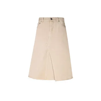 TORY BURCH Deconstructed Denim Midi Skirt