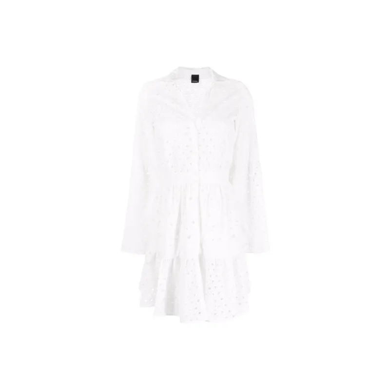 PINKO Long-Sleeved Dresses Women's White-0
