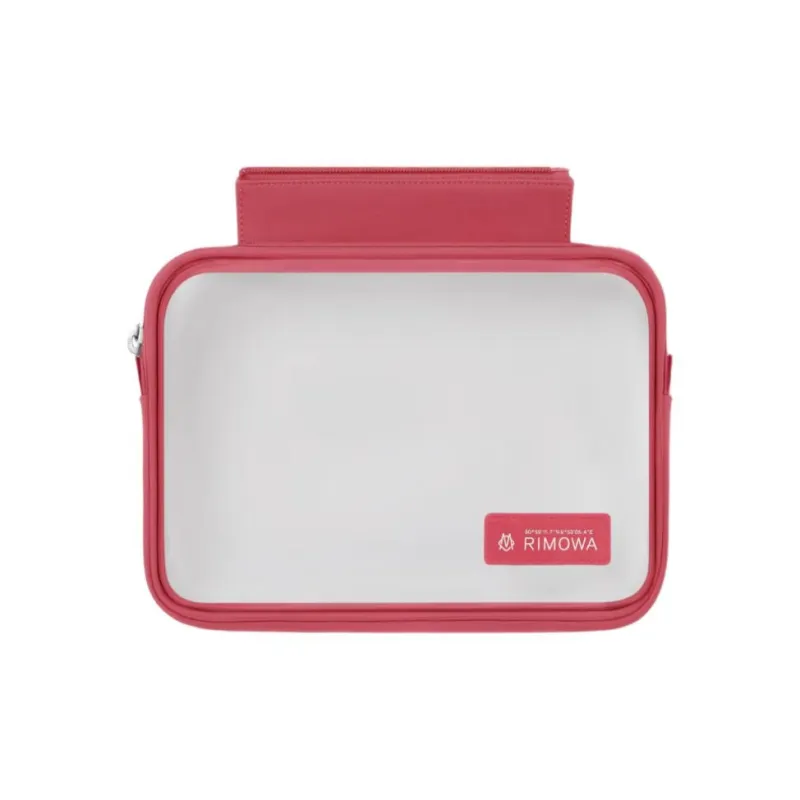 RIMOWA Recycled Nylon Toiletry Bag Women's Garnet Red-4