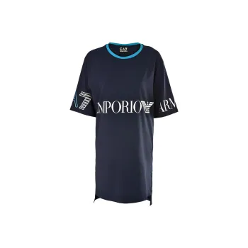 EMPORIO ARMANI Short Sleeved Dresses Women's Dark Blue
