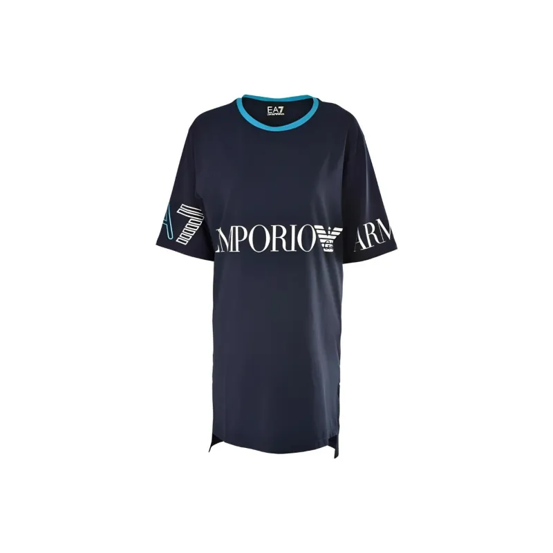 EMPORIO ARMANI Short Sleeved Dresses Women's Dark Blue-0