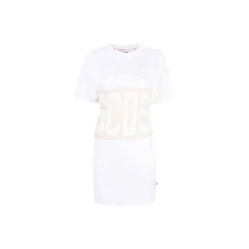 GCDS Short Sleeved Dresses Women's White