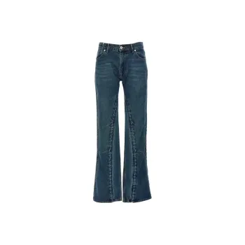 Y/Project Faded Effect Flared Jeans