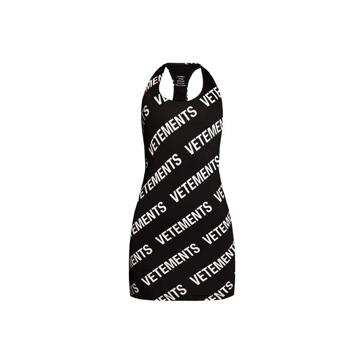 Vetements Sleeveless Dresses Women's Black-0