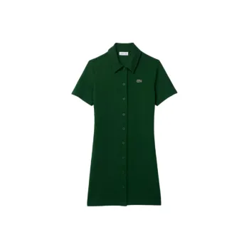LACOSTE Short-Sleeved Dresses Women's Pine Green